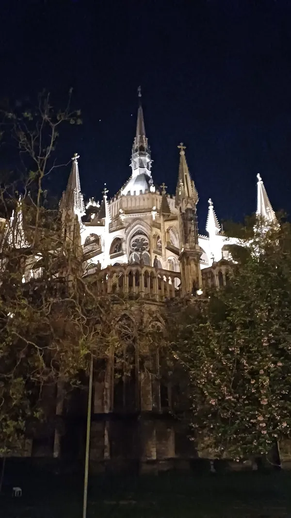 Reimsin Notre-Dame illalla